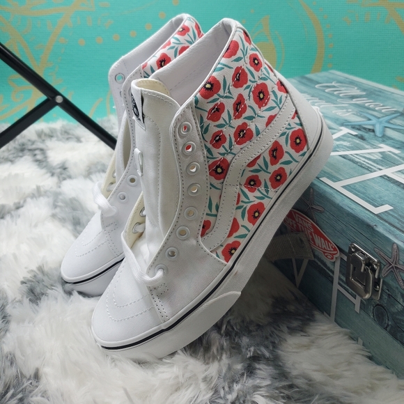 Vans sk8-HI Flowers 💐😍 (CL) - Picture 4 of 14